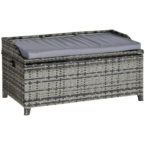 Rattan bench patio - pe,