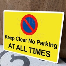 Keep Clear, No Parking At Any