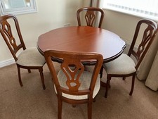 DINING TABLE + 4 CHAIRS BY