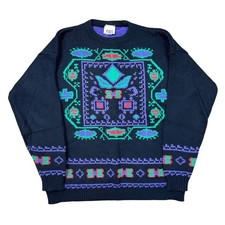 Vintage Knit Jumper Abstract