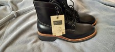 G.H.Bass&Co Quail Hunter Black Leather Boots. Size 7. New With Tags