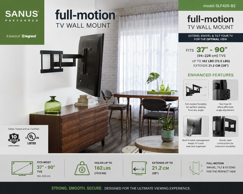 Sanus slf428 full - full, tv