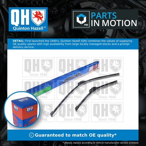 Wiper blades flat - blades, (pair)