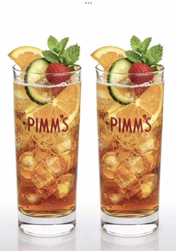 Pimm glasses x 2 - ,