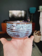 Pottery Studio Art Blue Glazed