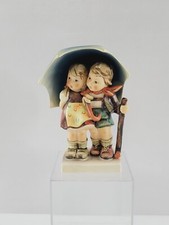 Goebel Hummel "Stormy Weather" Boy & Girl under Umbrella #71 Signed