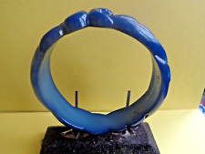 VINTAGE BLUE BUCH + DEICHMANN DENMARK PLASTIC BRACELET 1981