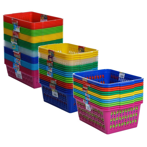 Plastic storage baskets office - plastic,