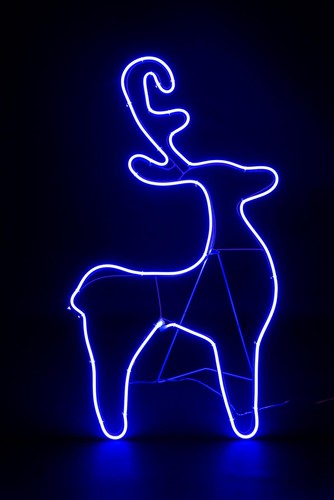 Neon rope light silhouette - light,