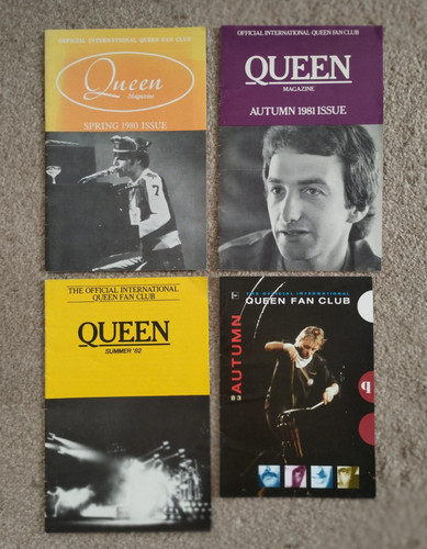 Queen fan club magazines - fan, x4