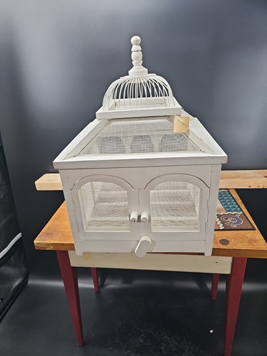 Bird cage vintage wood and - cage,