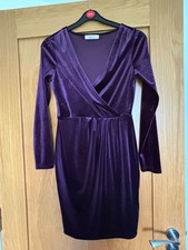 Purple velvet long sleeve wrap