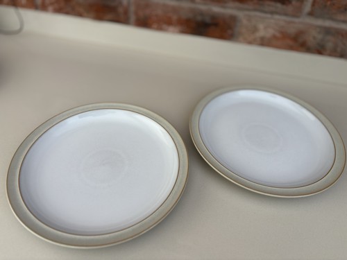 Denby linen dinner plates - plates, x