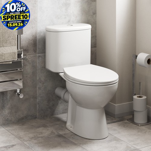 Rimless close coupled toilet - rimless,