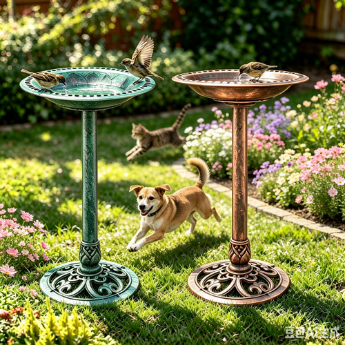 Vintage pedestal bird bath - pedestal,