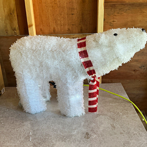 Light polar bear christmas - polar,