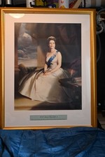 HM Queen Elizabeth Ii Portrait from the original by John R Townsend