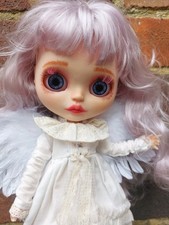 Customised Blythe Doll  OOAK Sleepy Eyes  Christmas  Angel, Hand Sewn Outfit