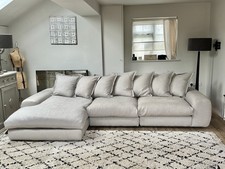 Loaf Wodge Chaise Sofa in Dusty Seive CLEVER LAUNDERED Linen
