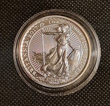 1oz Silver (999 Fine) 2017 Britannia Bullion Coin - UK Royal Mint