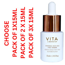 Vita Liberata Tanning Anti Age Face Serum Natural Tan  15ml CHOOSE PACK 1/2/3