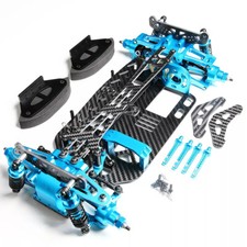 Aluminum Carbon Frame Chassis Upgrade Parts for 1/10 TT01 Tamiya 1/10 RC Car