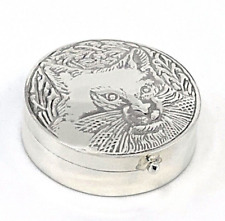 Round Cat Motif Pill Box 925