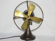 07f28 Old Desk Fan Bronze Body