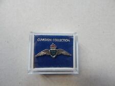 British RAF Pilot Wing Lapel Pin Badge in Box K/C Silver Colour
