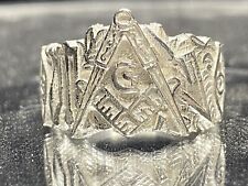 Masonic Ring SZ 10 Sterling