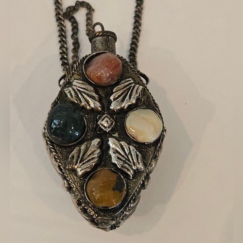 Vintage necklace bottle - necklace,