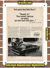 Metal Sign - 1965 Ford Quieter
