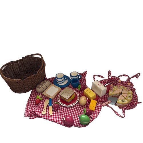 Wooden toy picnic - toy, set