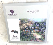 Wentworth Wooden Puzzle  Wisteria Cottage by Jim Mitchell 240 Pieces COMPLETE