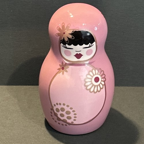 Pink gold floral painted - pink,