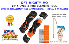 DFT MIGHTY MO 2IN1 OVEN CLEANING TOOL+22 SCRAPER ATTACHMENTS CERAMIC HOB CLEANER