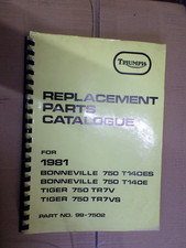 GENUINE TRIUMPH PARTS BOOK