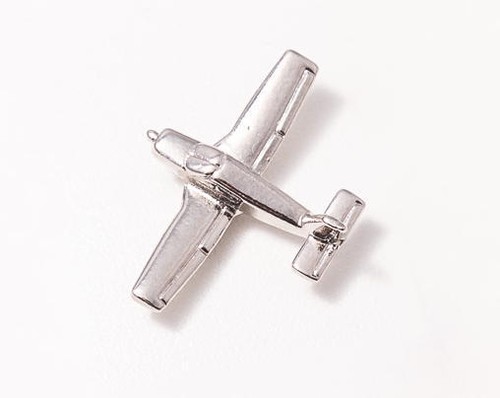 Piper cherokee tie pin nickel - piper,