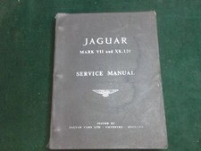Original JAGUAR Service Manual for Mark VII & XK120  - Used ~DC32