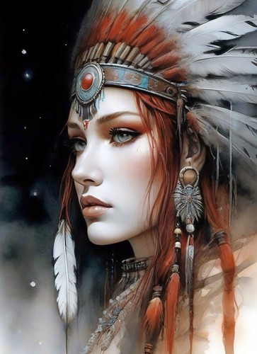 Native american woman navajo - woman,
