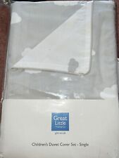 Great Little Trading Company Children's Clouds Duvet Set Single 135cm x 200cm