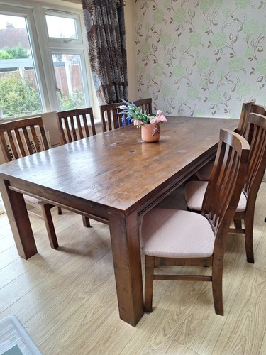 Rectangular dark wood - rectangular, dining