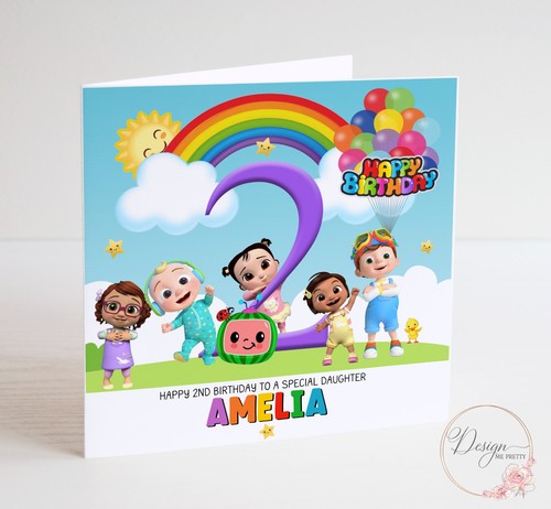 Cocomelon birthday card - cocomelon,