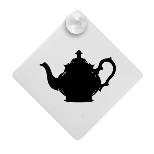 Teapot silhouette car window - 'teapot,