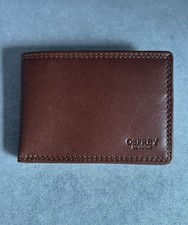 OSPREY London Mens Handmade Leather Wallet Tan RFID