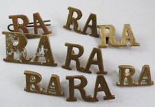 Military Job Lot Shoulder Titles x 8 RA Royal Artillery British Army