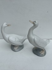 2 Lladro / Nao Goose Figurine