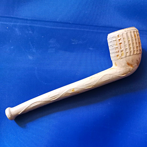 White clay vintage smoking - clay,