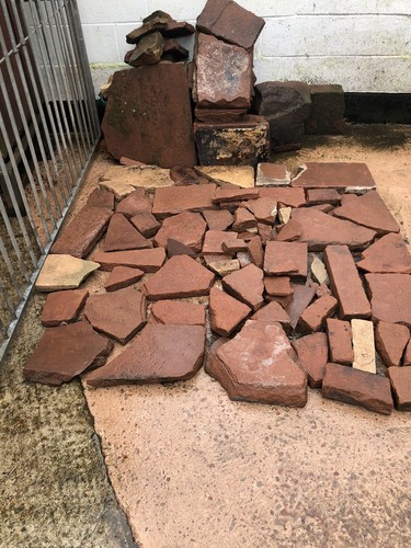 Crazy paving red sandstone - paving,