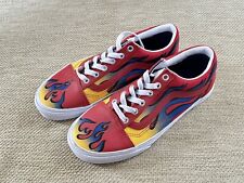 BNWOT Vans Trainers Sneakers Old Skool Racer Red Skate Shoes Fire UK Size 5